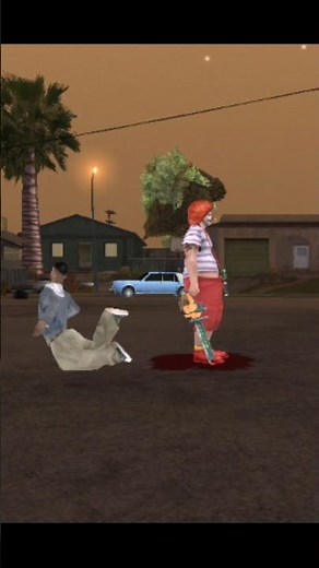 Killer clown Attack on Grove Street! | GTA San Andreas #shorts