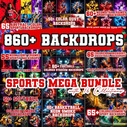 860  Sport Backdrops, Sports Mega Bundle, School Sports Backgrounds, Backdrops for Sports Posters, Canva & Photography (instant Download) - Etsy Canada