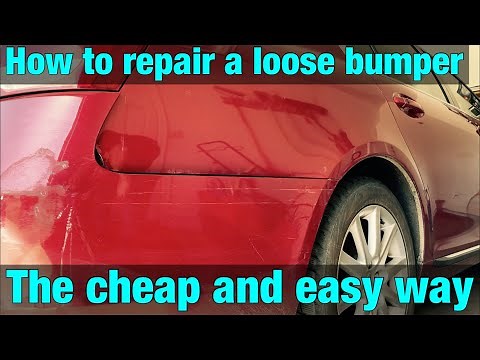 How to repair a loose bumper the cheap and easy way!