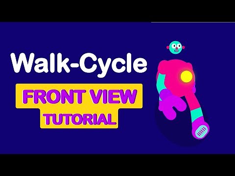 How to animate walk cycle in Front View | After Effects Tutorial