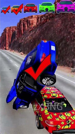 Big and Small Cars vs Cute Dog? 🐶🚗BeamNG.drive #shorts