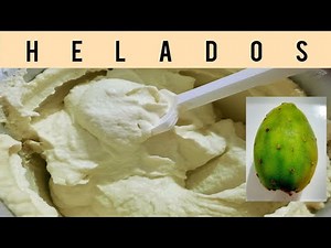 ⚪HELADO de TUNA VERDE 🌵 (Nopal / Higo Chumbo) | Cómo hacer HELADO CASERO (PRICKLY PEAR ICE CREAM)