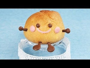 【スイーツレシピ】シュークリームくん chou cream kun