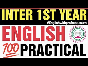 INTER 1ST YEAR ENGLISH PRACTICAL EXAM #inter1styear #1styearenglish #1styearexam