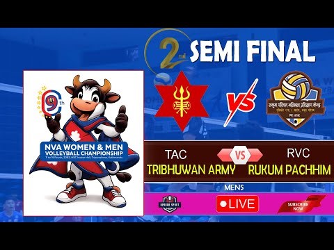 ARMY VS RUKUM । 9th NVA WOMEN & MEN VOLLEYBALL CHAMPIONSHIP-2082. 2ND SEMI FINAL