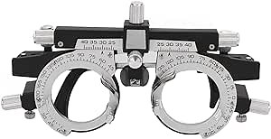Tonsa Alloy Optometry Frame, Adjustable Trial Frame Optical Trial Lens Frame PD 48-80mm 360° Rotation Pure Titanium Optical Titanium Optic Trial Eye Optometry Lens Frame Test Optician