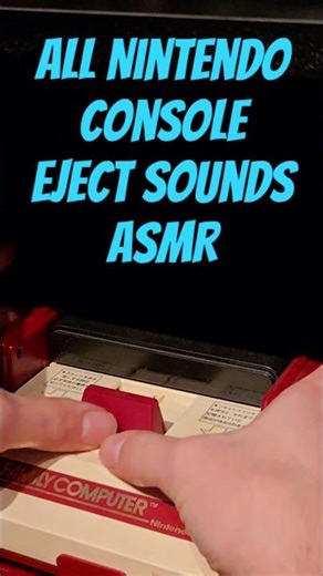 All Nintendo console eject sounds ASMR #ASMR #Nintendo