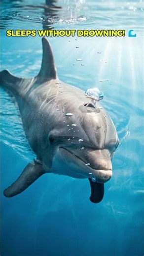 The dolphin SLEEPS with half its brain! 🐬