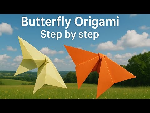 How to Make an Origami Butterfly Simple & Quick | 7A Origami