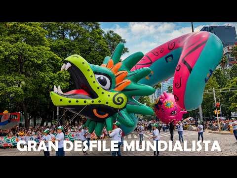 ESPECTACULAR EL GRAN DESFILE MUNDIALISTA CDMX 2026: DIANA CAZADORA AL MONUMENTO A LA REVOLUCIÓN