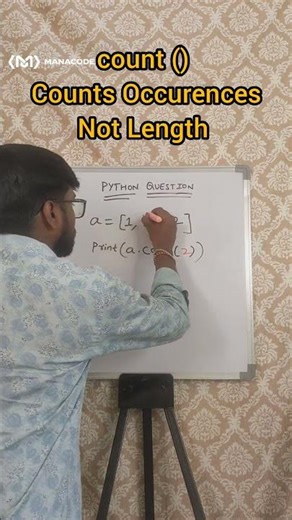 Python count() Explained 🤯 Why Answer is 2, Not 4? | Python List Methods for Beginners