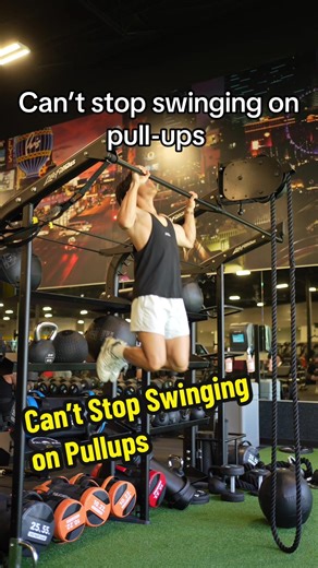 If you can’t stop swinging back and forth on pull-ups, you’re likely not train the lats as best as you can. My favorite way to avoid swaying on pull-ups is to: 1. straighten my legs 2. keep them together 3. flex my core And hold what's called a hollow pose This is what calisthenics and gymnastics athletes use to stabilize themselves when they're up on a bar. #fyp #fitness #gym #bodybuilding