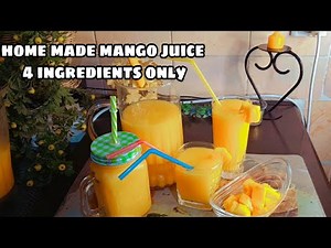 Homemade Mango Juice | Chaunsa Juice | 4 ingredients only | Summers special recipe by Naila
