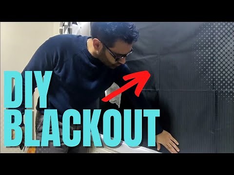 How to blackout windows at home cheap easy setup