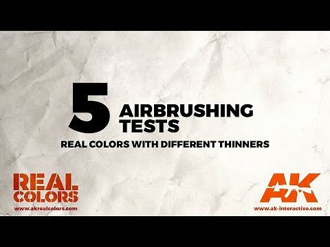 5.AIRBRUSHING TESTS: Real Colors with different thinners - ||ENG||