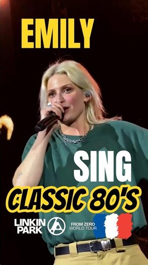 Emily sing Classic 80's 😎‼️Live at Lyon 2026 | LINKIN PARK #linkinpark #shorts