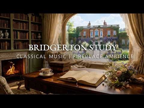 Bridgerton Ambience | Relaxing Classical Music & Fireplace Ambience