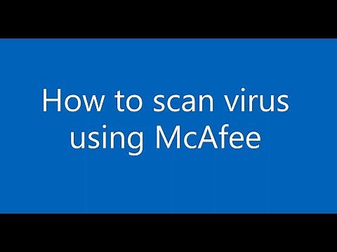 How to scan virus using McAfee Endpoint Security ver. 10.7