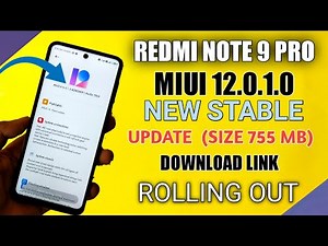 Redmi Note 9 Pro MIUI 12.0.1.0 New Stable Update Rolling Out | Redmi note 9 pro miui 12 update