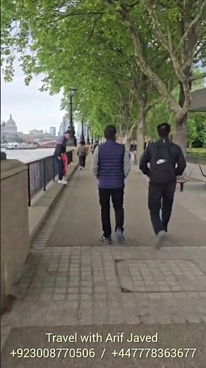 Walking Along the Thames River London | Beautiful River Views | Travel with Arif Javed