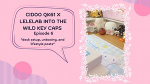 cidoo qk61 x lelelab into the wild key caps