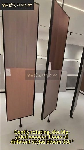 360° Double-Sided Rotating Display Rack for Tile, Stone & Flooring Samples #displayrack