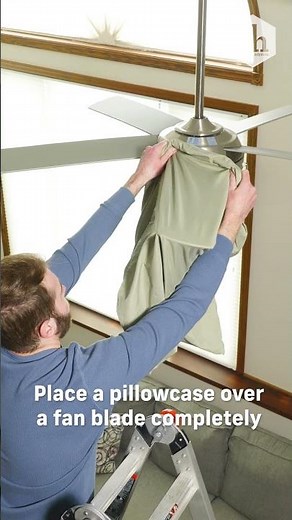 A Handy Trick to Cleaning Ceiling Fans