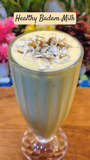 Healthy Badam Milk Shake Recipe 😍😍 | #shorts #shortsfeed ‪#viral #badamshake #badam #trending