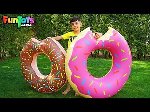 Jason Plays with Big Food Toys