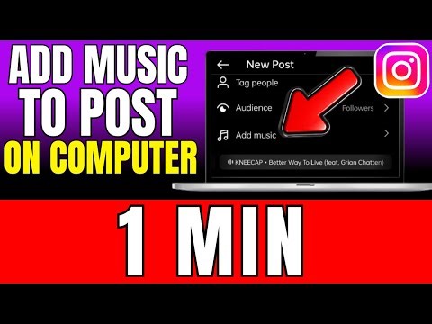 How To Add Music To Instagram Post On Computer (2026)