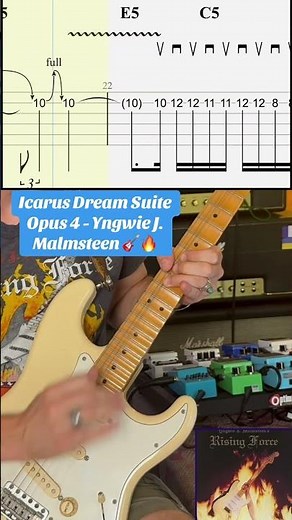 Icarus Dream Suite Opus 4 - Yngwie Malmsteen 🎸🔥🎼 (Guitar Cover + TAB)