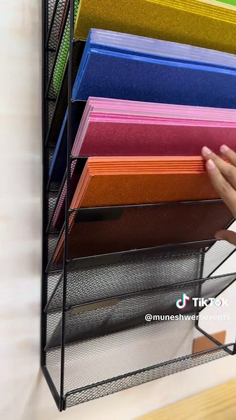 Wall Mounted File Holder for Organized Workspaces