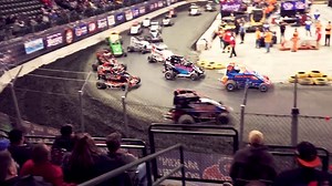 A sneak peek of what's to come this weekend at the CURE Insurance Arena. Get Tickets 👉 http://bit.ly/trentondirt | Indoor Auto Racing Championship