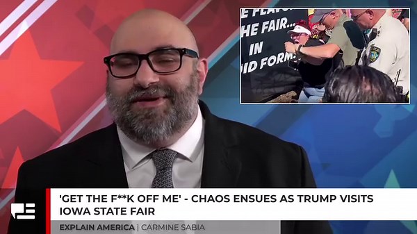 212K views · 10K reactions | 'Get The F**k Off Of Me' - Chaos Ensues As Trump Visits Iowa State Fair | Explain America | Facebook