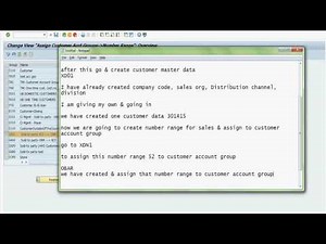 SAP SD Customer Master and Material Master data Creation & Configuration