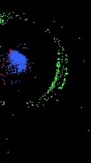 beautiful particle formations #beautiful #motiongraphics #space #simulation #crystallized