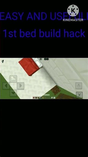 Minecraft||Bed Build Hack|| #buildhacks #minecraft
