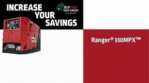 Ranger® 330MPX Welder/Generator Engine Drive (Kohler®): Premium welder/generator with excellent multi-process capability for stick, TIG, MIG, gouging, and pipe applications. Limited time offer! Buy a Ranger® 330MPX™ Engine Driven Welder and receive a $1350 VISA gift card rebate. STACK & SAVE - Add Lincoln Electric Accessories & Filler Metals for more savings. Learn more: https://bddy.me/3VUJt44 #LincolnElectricCanada #WeldRed #WeldRedNation | Lincoln Electric Canada | Facebook