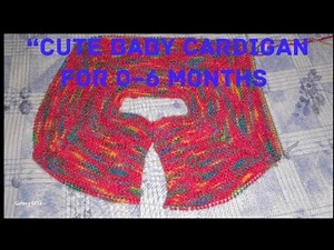 Easy Baby Cardigan Knitting (0–6 Months) | Step by Step Tutorial--