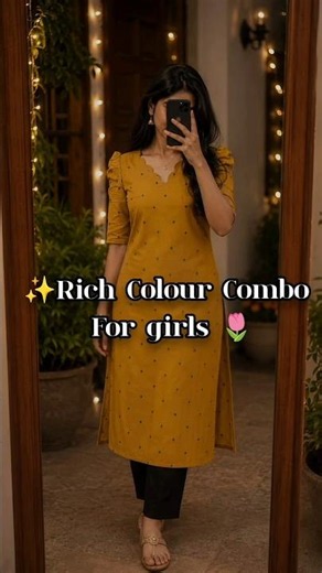 Rich Colour Combo for girls✨🌷#colourcombo #outfit #outfitideas #fashion #trend #trending #meesho #yt