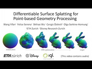 DSS - Differentiable Surface Splatting for point cloud processing