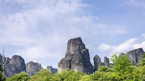 meteora rock formations and monasteries in greece
