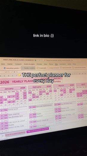 easily my most used google sheets template #fyp #googlesheets #excel #planner #calendar