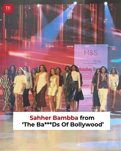 From lead lady in Aryan Khan’s ‘The Ba***Ds Of Bollywood’ to stunning ramp walk debut, Sahher Bambba impresses all at Bombay Times Fashion Week 2025 ❤️✨🔥 #SahherBambba #TheBaDsOfBollywood #RampWalk #FashionDebut #bollywood #Bollywoodnews | ETimes