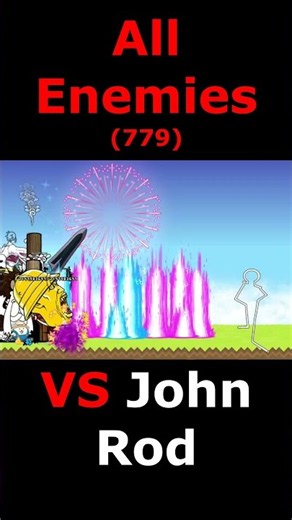 The Battle Cats All Enemies VS John Rod にゃんこ大戦争 敵全体 VS ジョン・ロッド #bcu #にゃんこ大戦争 #battlecats