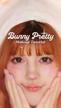 Cute Bunny Pretty Makeup Tutorial 🐰🤍🎀