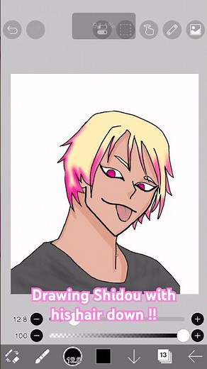 Shidou with his hair down?! #fypシ #art #viral #digitalart #shidou #bluelock #fanart #anime #fypage