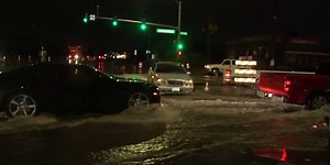 Watch: Heavy rain floods Las Vegas streets | Latest Weather Clips | FOX Weather