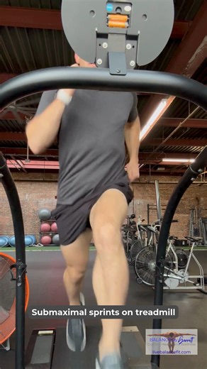 Not every sprint workout has to be an all-out, lungs-on-fire sprint. Today’s session was submaximal sprints, about 90–95% effort for 20 seconds, then rest, then repeat. Research on interval training shows that near-maximal efforts can boost VO2 max, mitochondrial efficiency, and overall capacity without the heavy fatigue or higher injury risk that comes with going 100% every time. Submax work lets you rack up more quality reps, recover faster, and build an engine that actually shows up in real l