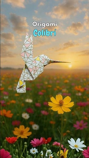Tutorial de Colibrí en Origami